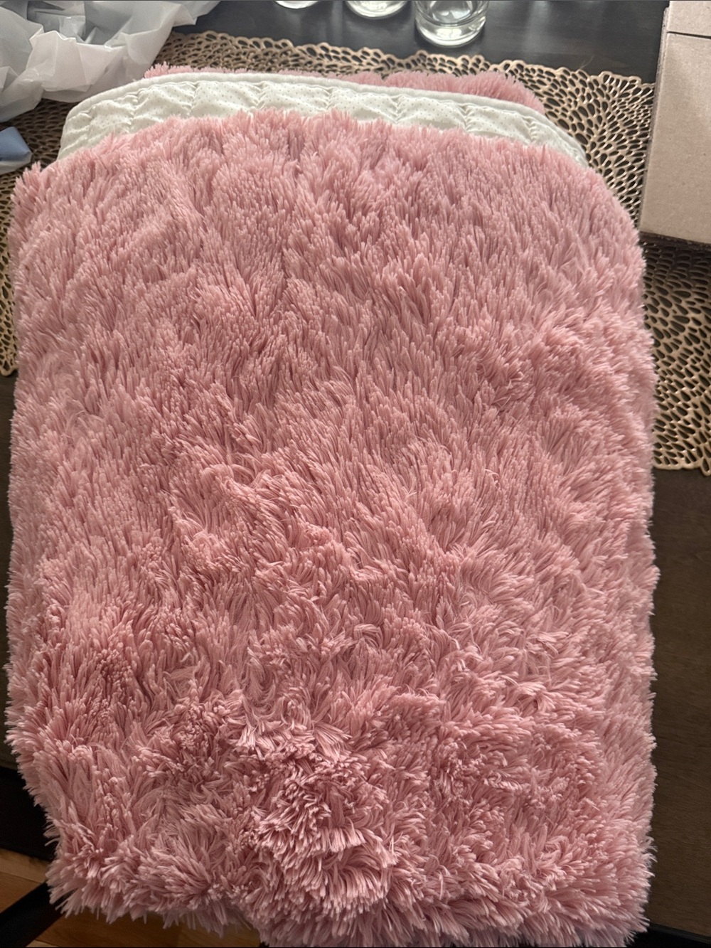Plush Pink Faux Fur for the couch but can be used for anything